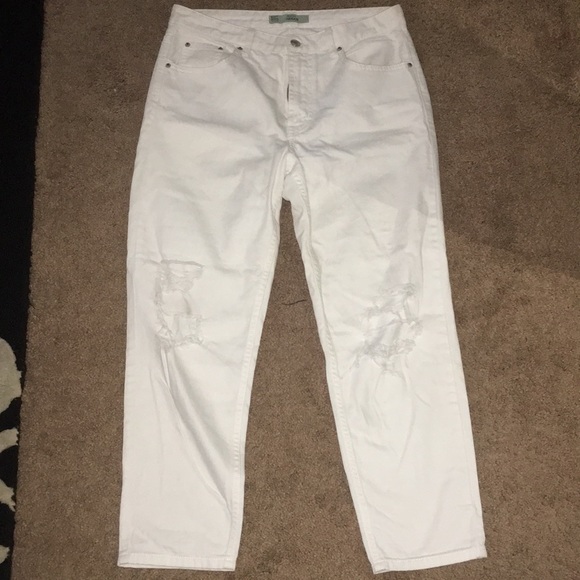 White Topshop Hayden ripped jeans - Picture 1 of 3